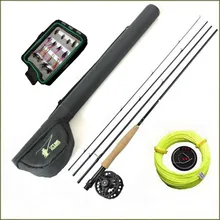 Maxway Fly Fishing rod set 2.1M fly fishing combo 3/4# with flies baits