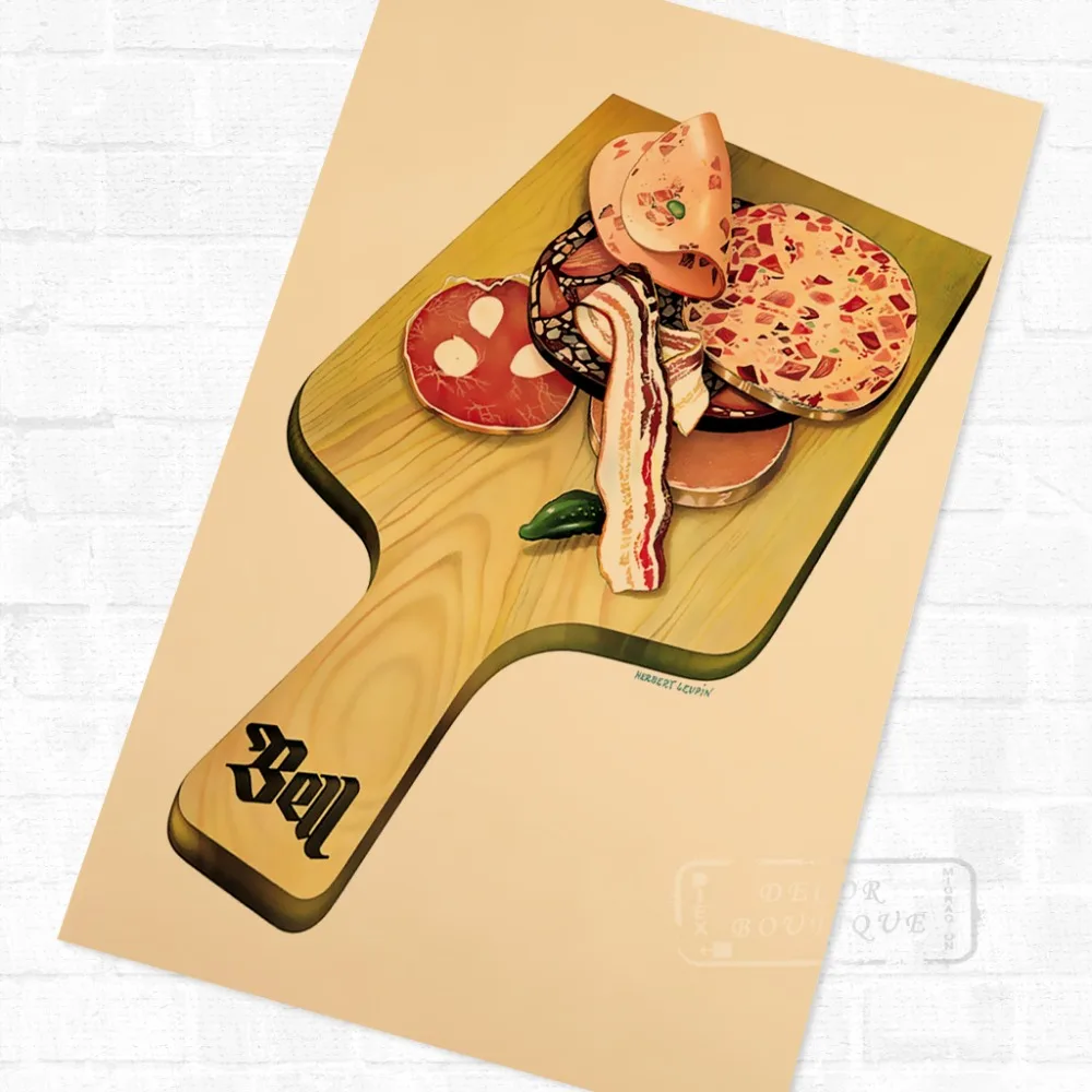 Charcuterie on a Board Advertising Design Poster Vintage Retro Canvas Painting DIY Wall Stickers