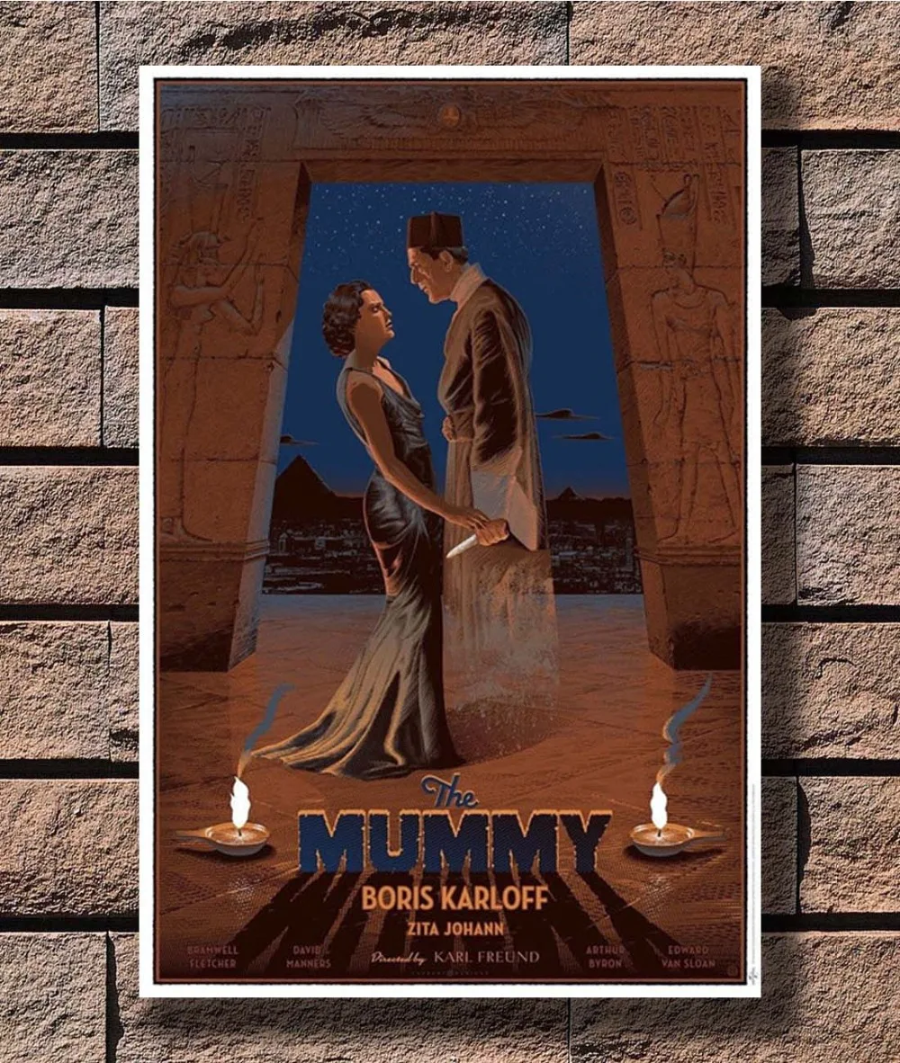 

B-585 The Mummy Universal Monsters Boris Karloff Poster Art L-W Canvas Print Decoration 12x18 24x36 27x40 inch