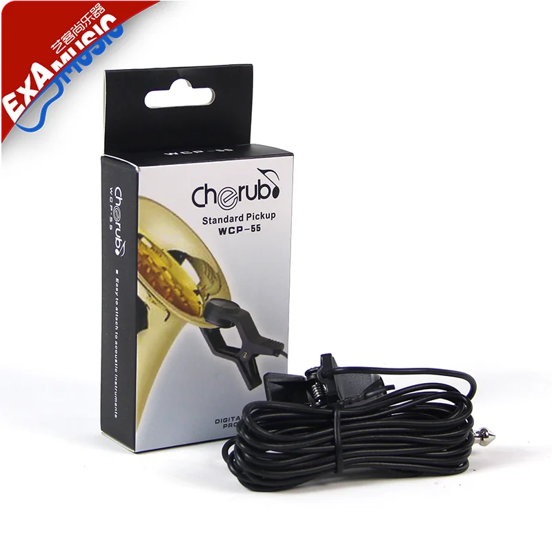 

Guitar Violin Banjo Mandolin Ukulele Clip-on Pickup with 1/4" Jack 2.5M Cable Compact and Light-weight Cherub WCP-55