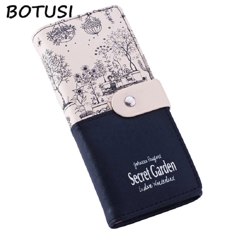 BOTUSI النساء محافظ السيدات بطاقة محفظة مخلب الإناث Carteras موهير Monederos المرأة حقيبة الأنثوية مخلب محفظة طويلة المحافظ