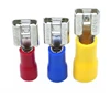 FDD2-250  100PCS/Pack  red and yellow blue   Female Insulated Electrical Crimp Terminal for 1.5-2.5mm2 Connectors Cable Wire Con ► Photo 1/5