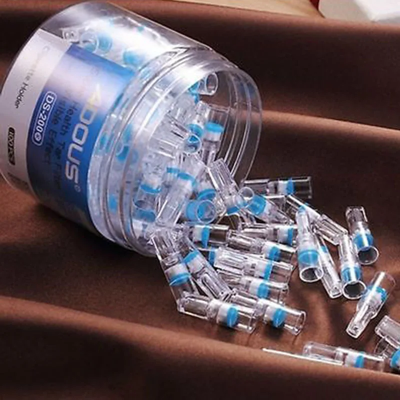 JX-LCLYL 100pcs New Cigarette Holder Smoking Filters Cigaret Tar-proof Filtrator Healthy
