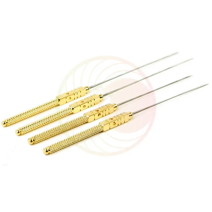 4pcs 0.6*15/30/40/50mm Four hole non disposable acupuncture needles