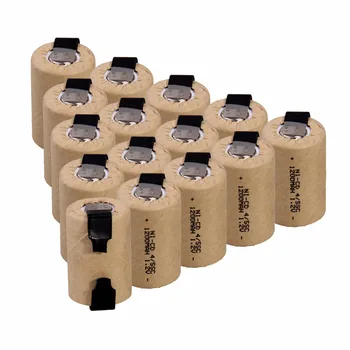 

15 pcs 4/5SC 1200mah 1.2v battery NICD rechargeable batteries for electric screwdriver electric drill for emergency light toy