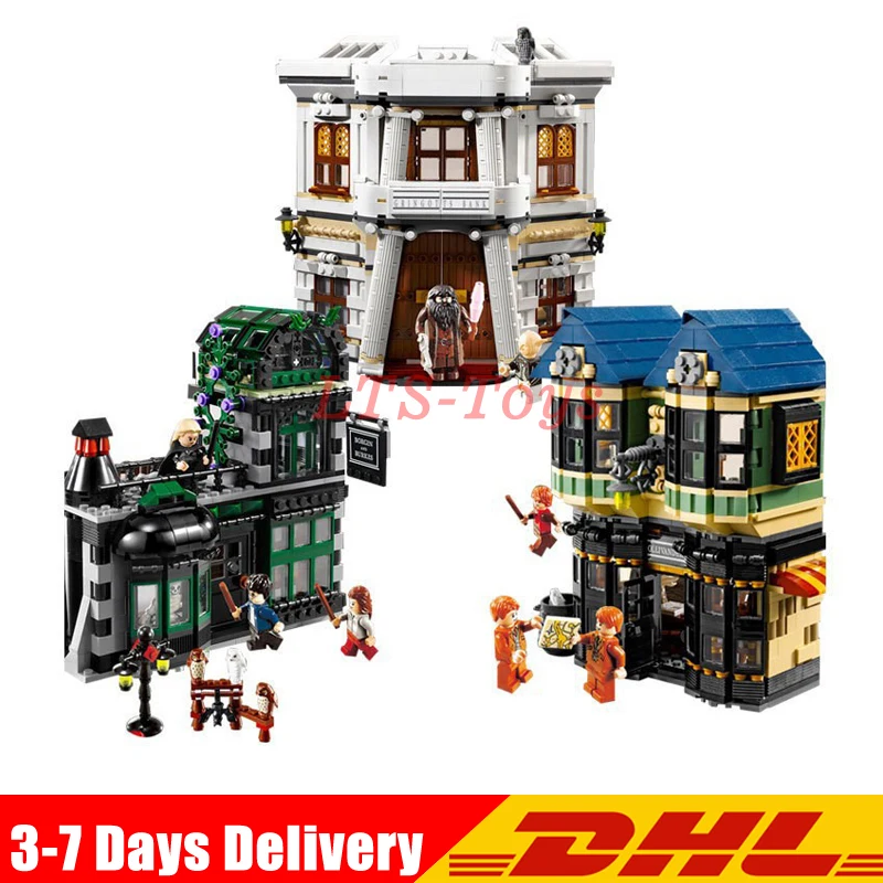 

Fit For Legoed 10217 LEPIN 16012 2025pcsThe Diagon Alley Set Model Building Kits Set Blocks Bricks Toys Gift