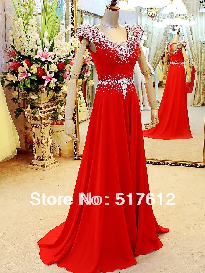 red and yellow combination gown