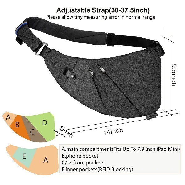 sling backpack bag