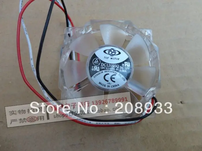 

For TOP MPTOR DC1205SQ DC1205SQ-B 12V 0.08A 3 lines 5cm silent fan+cooling fan