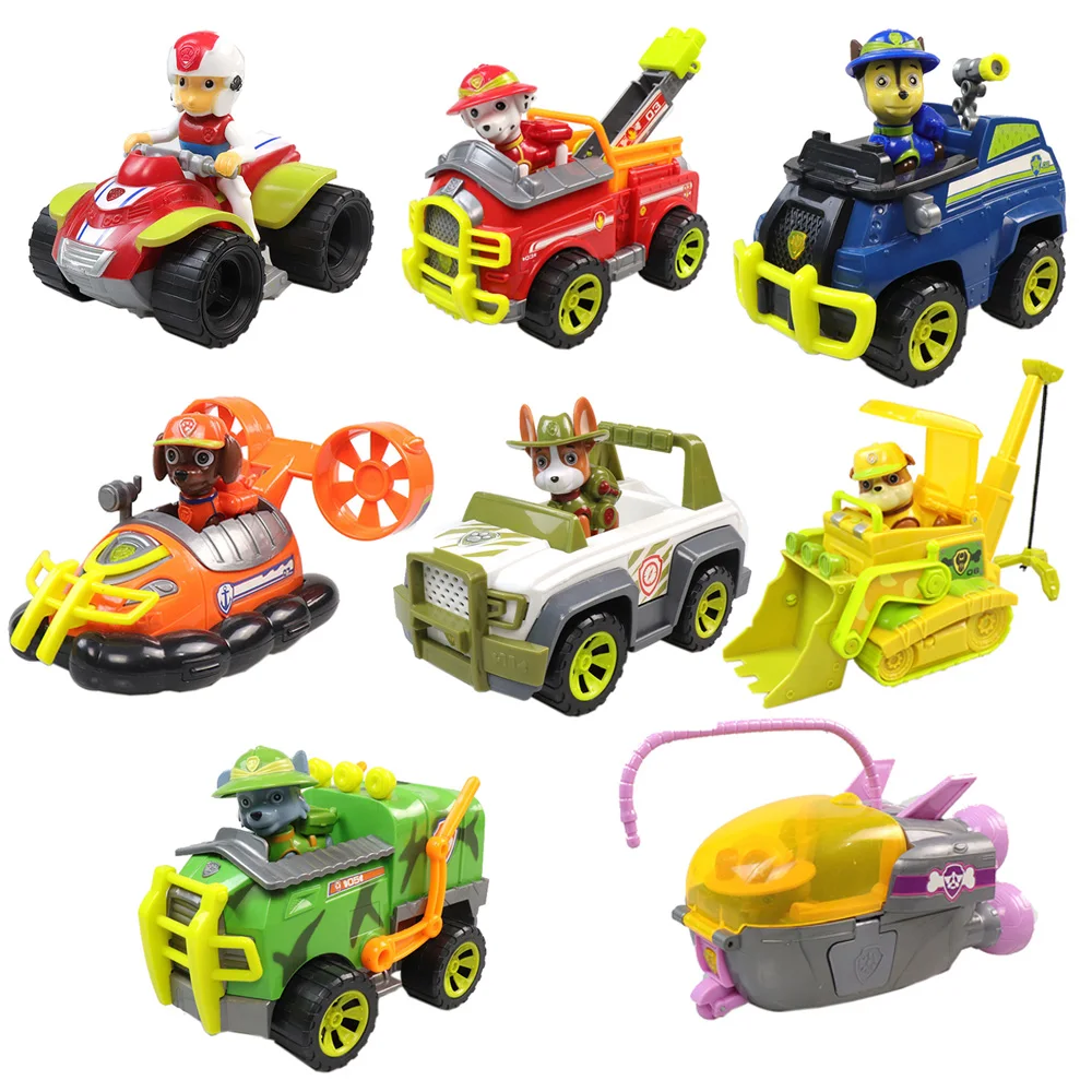 Russian Cartoon Canine Puppy Dog font b Toys b font Sliding Car Action Figures Doll Model