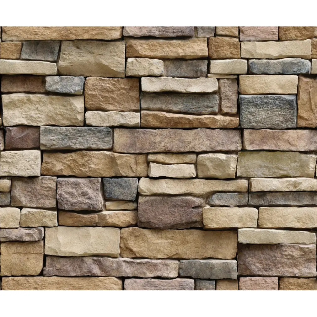 

Creative 3D Bricks Pattern Wall Sticker Removable Wall Sticker Home Decor Wallpaper for Living Room Bedroom