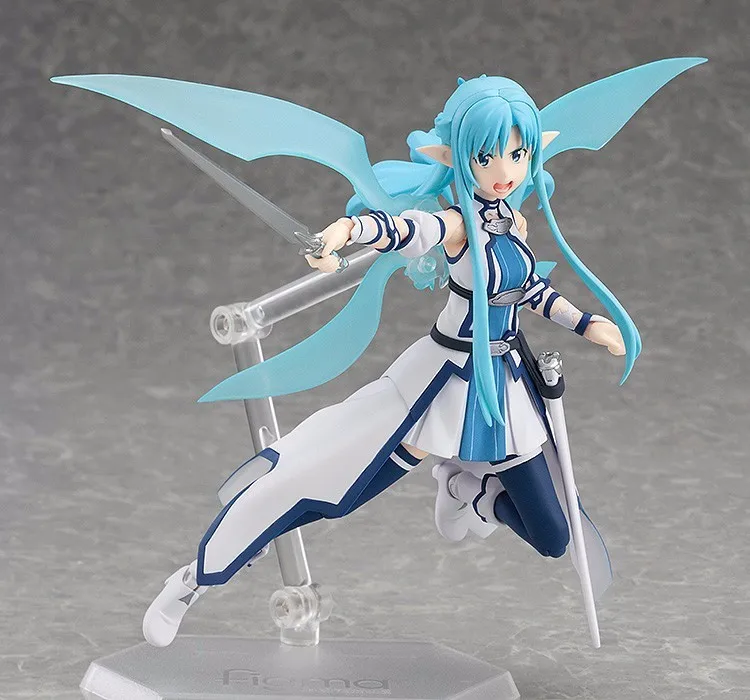Аниме меч искусство онлайн Figma 289 Kirigaya Kazuto Kirito 264 Yuki Asuna 314 LEAFA ПВХ фигурка игрушки