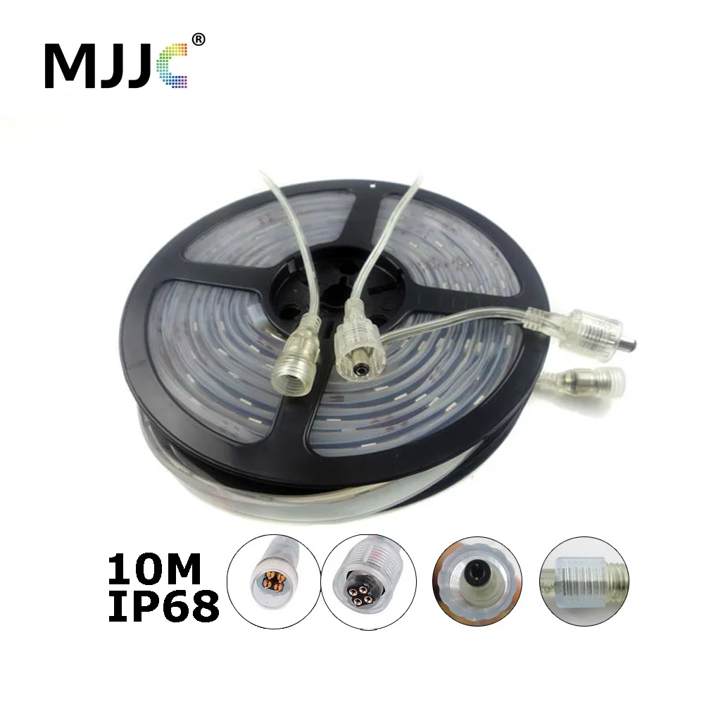 Светодиодная лента Водонепроницаемая IP68 10 м 300 SMD 5050 гибкая 12 В RGB Теплый дневной