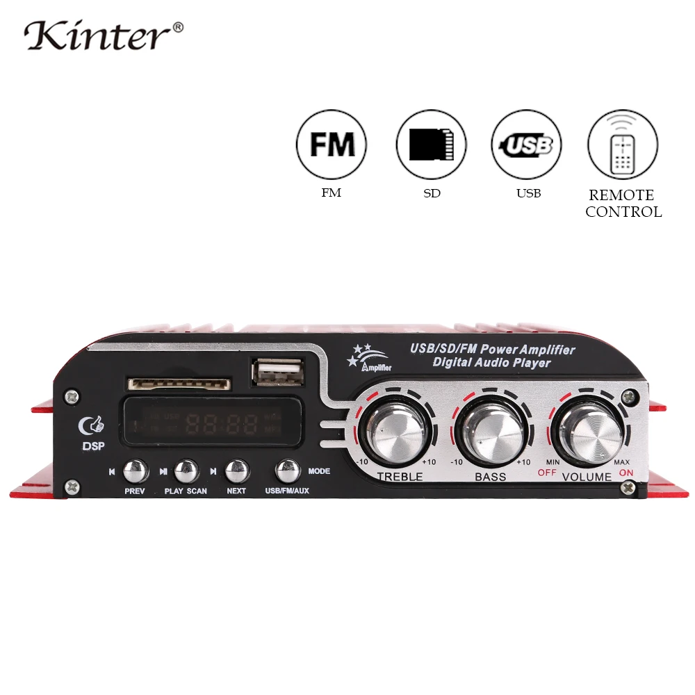 Kinter MA 400 усилитель мощности 2 0 канальный HiFi стерео звук аудио 25 Вт DC12V класс AB