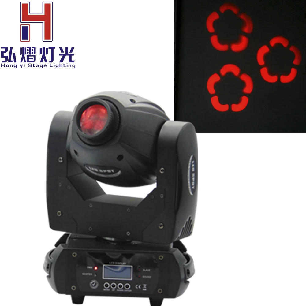 

Professional Lighting Spot 60W Led Moving Head light With Gobos Plate&Color Plate 3-Facet DMX512 For Dj Party Live Show