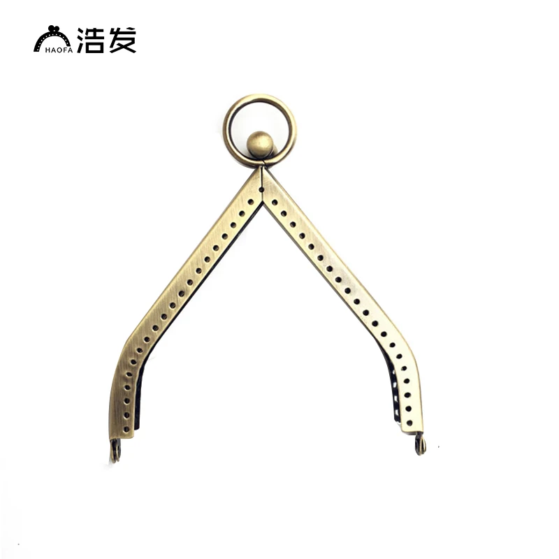 HAOFA 11CM 4pcs Metal Purse Frame Smooth Bag  Clutch Frame DIY Sewing  Happy House High Quality Kiss Clasp Purse Frame Bag Parts