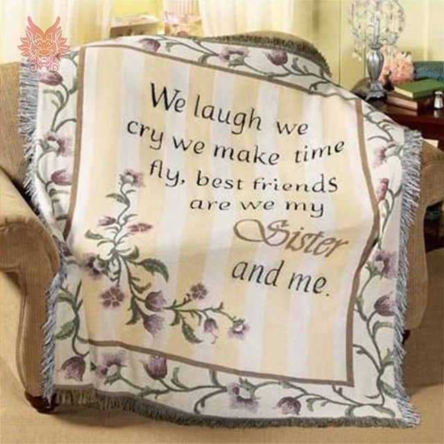 american style 100 cotton sofa towel floral letter jacquard blanket blanket cover letter