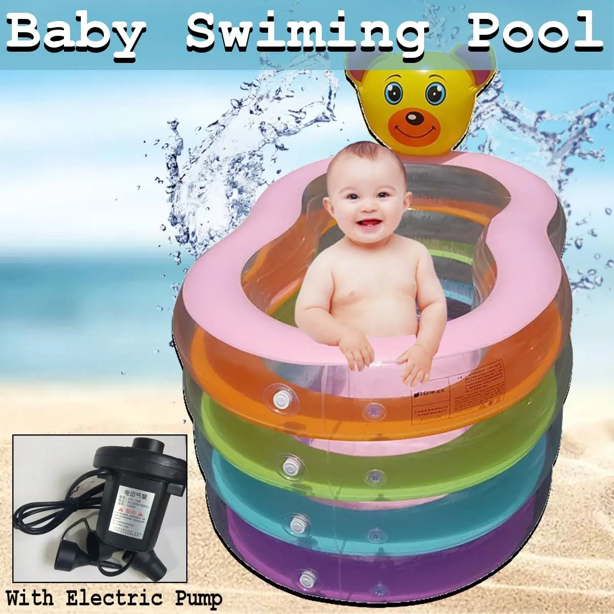 

156cm Children Bathing Tub Baby Home Use Paddling Pool Inflatable Cute Swimming Pool Kids Inflatable Pool Freeshipping