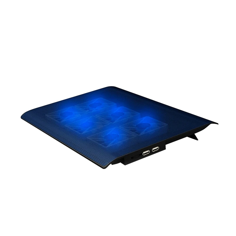 Nuoxi 4 Led Высокоскоростные Вентиляторы охлаждающая подставка для ноутбука портативная настольная вентилируемая Регулируемая охлаждающая подставка для 15,6 I
