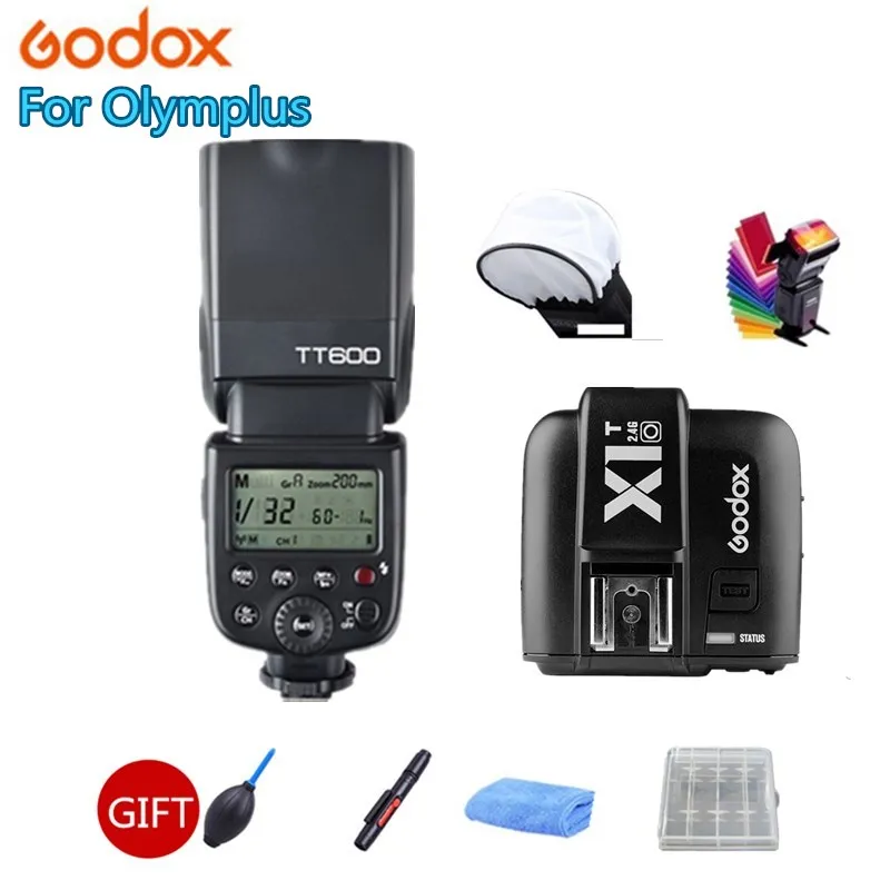 

Godox TT600 Camera Flash Speedlite HSS GN60 2.4G Wireless + X1T-O Transmitter for Pentax Olympus DSLR + GIFT KIT