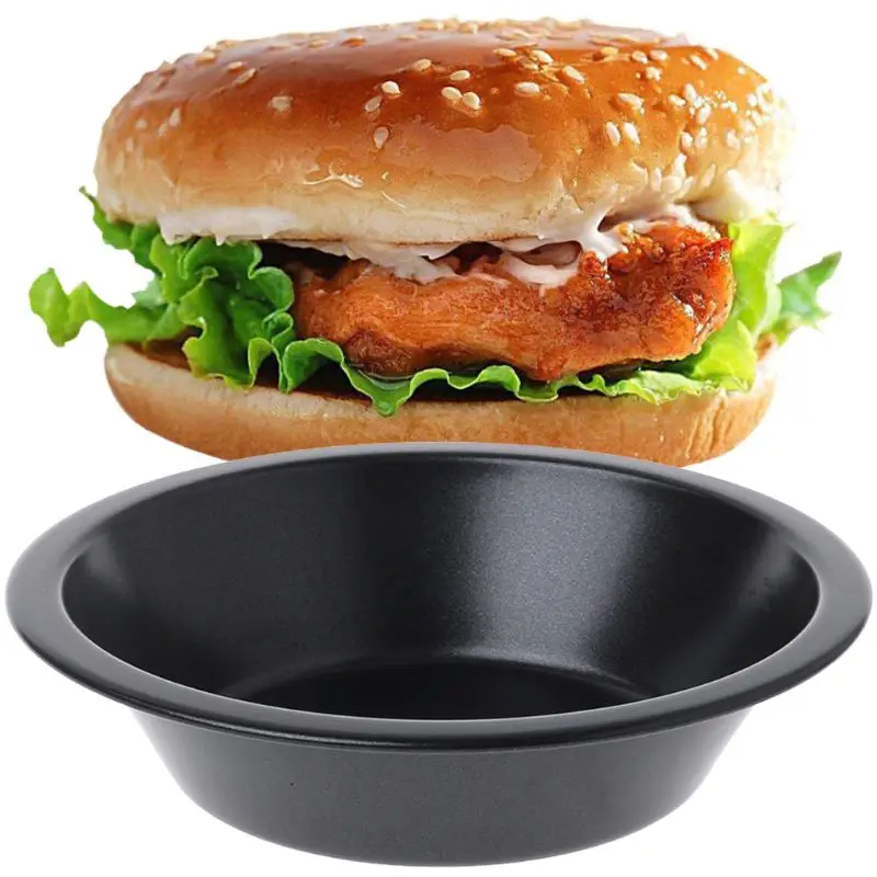 

Cake Tools Non-stick Burger Bread Cake Baking Mould Pan Tin Mold Bakeware Tool Kitchen DIY