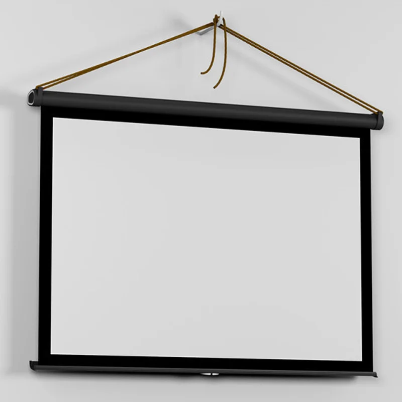 

50/10/20inch Projector Screen 4:3 Portable White Front Projection Curtains for Home Theater WIF66