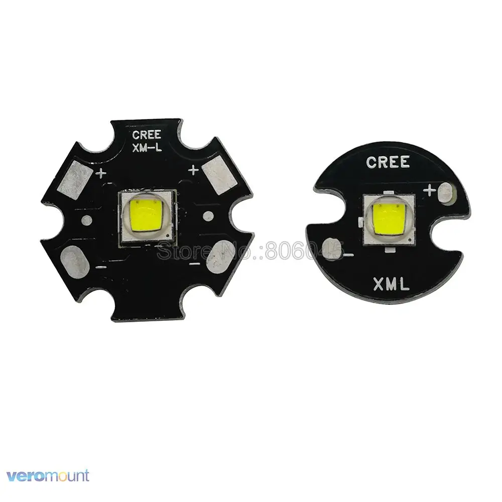 Cree XM-L2 T6 10 Вт холодный белый нейтральный белый теплый белый светодио дный излучателя 16 мм/20 мм PCB + 22 мм DC3.7V 2.8A 1 режим/3 Режим/5 Режим драйвер