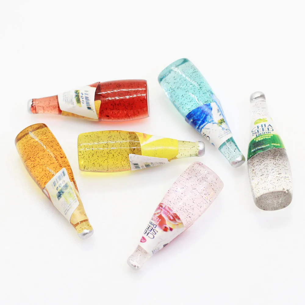 5 шт. мини-бутылка для сока/пива DIY Подвески для Sime игрушки материал для наполнения клейкие аксессуары бутылка для напитков Lizun модель инструмент игрушки