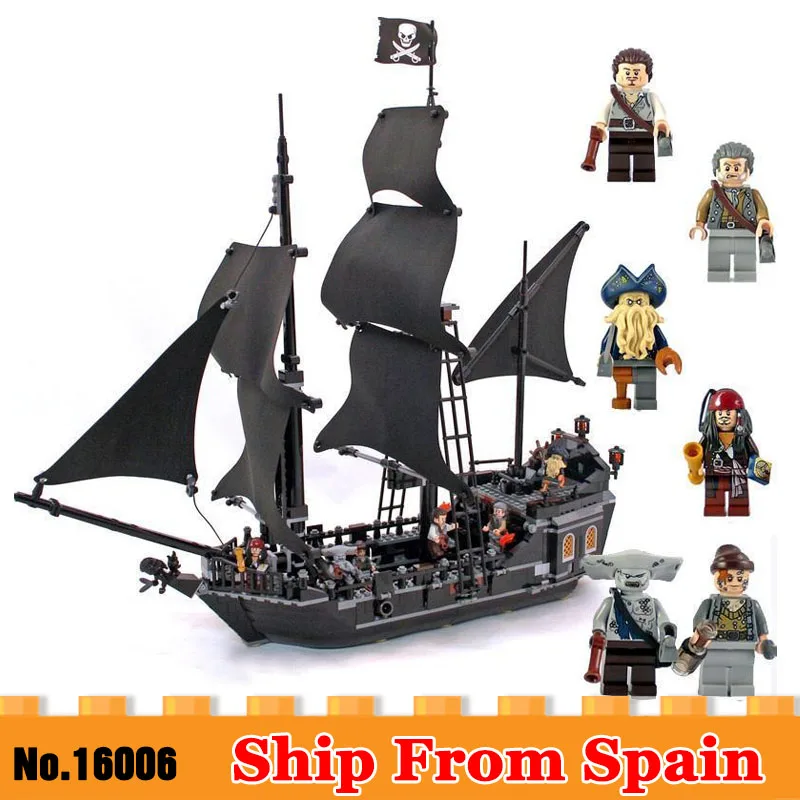 

Pirates of the Caribbean The Black Pearl Ship 804pcs Compatible With Legoe building block brick minfigured set toy for children