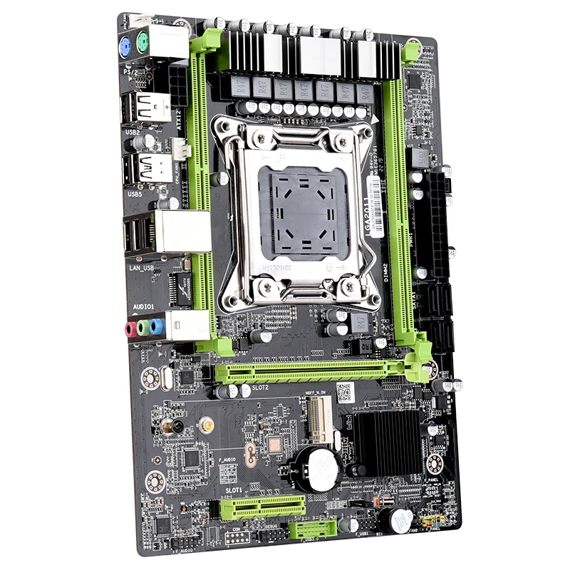 X79 M2-U2 материнская плата LGA2011 ATX USB2.0 SATA 3 ГБ/сек. PCI-E NVME M.2 SSD поддержка памяти REG ECC и процессор Xeon E5