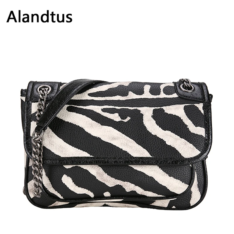 

Alandtus Women Shoulder Bag Casual Soft Leather Crossbody Bags For Women Handbags Ladies Messenger Bags Chain Small Phone Bag