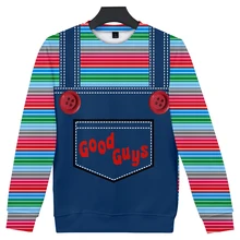 Повседневная футболка унисекс с длинными рукавами «Good Guys Chucky» осенне-зимняя одежда для парных ролевых игр для родителей и детей