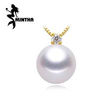 MINTHA 18K золотые жемчужные ювелирные изделия ожерелья и кулоны круглый жемчуг богемные брендовые подвески для вечеринок отправить s925 Серебряные Ожерелья