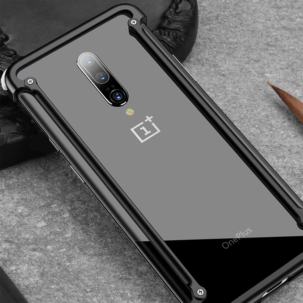 Роскошный металлический чехол OATSBASF для Oneplus 7t индивидуальная подушка