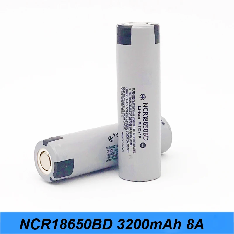 

18650 Battery NCR18650BD 3200mAh 3.6v 8amp for electric bike battery 48v 36v 18650 Charger battery screwdriver and flashlight a2