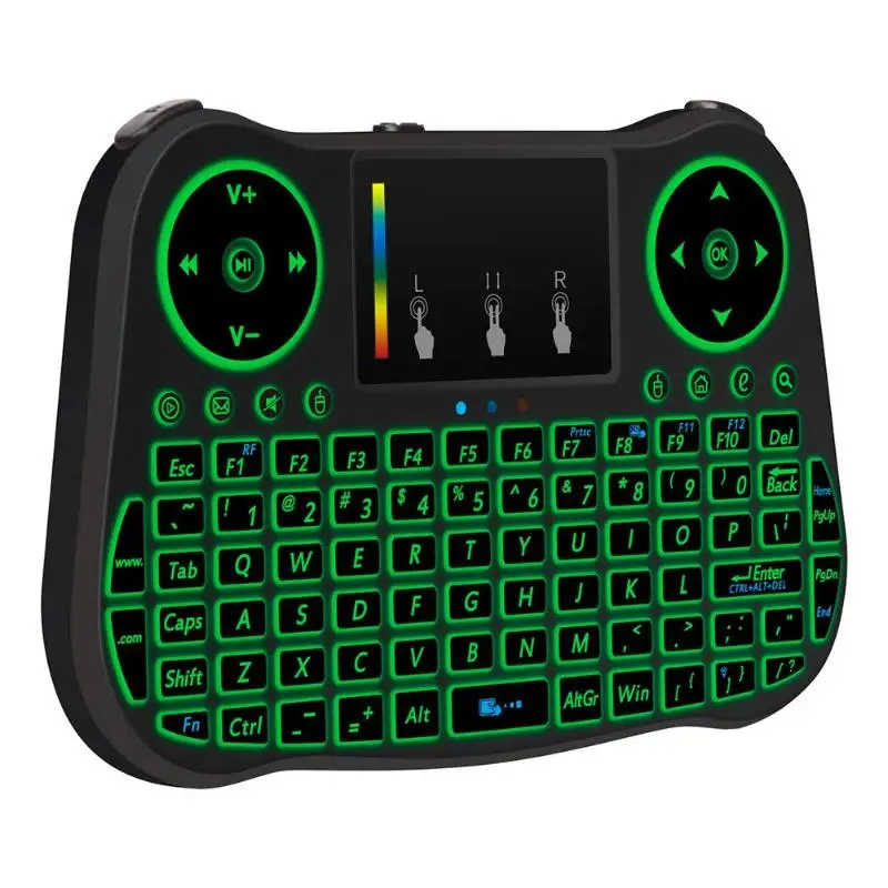 VODOOL MT08/MT10 2,4 ГГц 77 ключей Мини Беспроводной клавиатура Air удаленного Мышь Управление Touchp для компьютера, смарт-чехол, ТВ/ТВ коробка клавиатуры