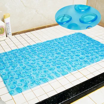 

2019 Fashion Large Bathroom Non-slip Mat PVC Small Stone Bathroom Bath Massage Mat Hotel Anti-Slip Shower Kitchen Floor Bath Mat
