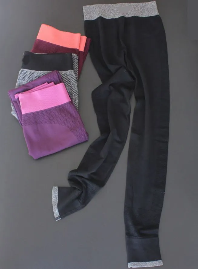 Новые Сексуальные женские спортивные брюки средняя талия сплошной обтягивающий бег трусцой Леггинсы для женщин фитнес Беговые брюки - Цвет: black