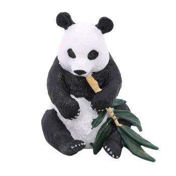 

Cartoon Panda Simulation Of A Variety Of Animal Models Toys Mammals Panda Model Static Ornaments Kids Gift Home Decoration