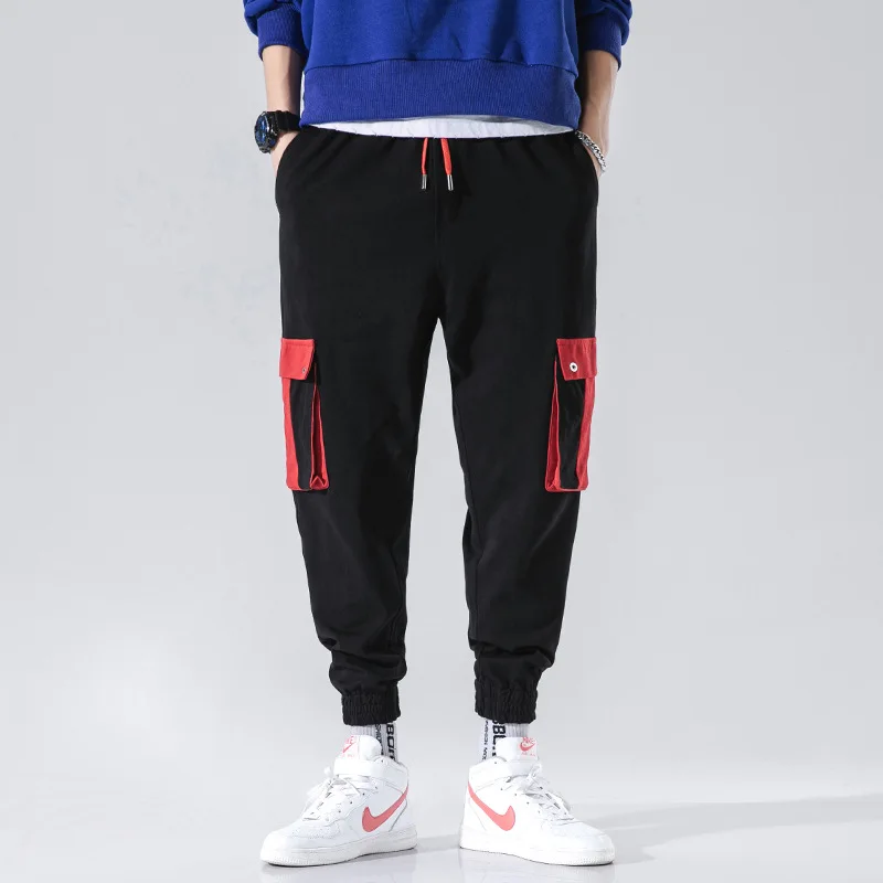 

2019 New Pants High Street Fashion Men Jeans Loose Fit Harem Pants Black Color Hip Hop Ruffles Jeans For Men !J6838