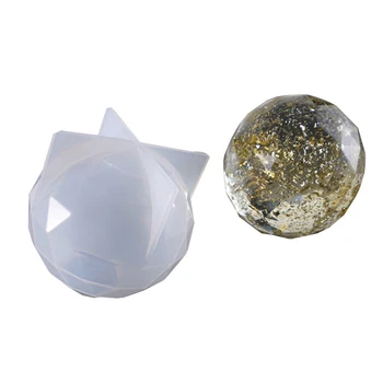 

Three-dimensional Multilateral Cutting Ice Hockey Silicone Mold Ball Shape Resin Type Epoxy Tool Pendant Jewelry Making Molds