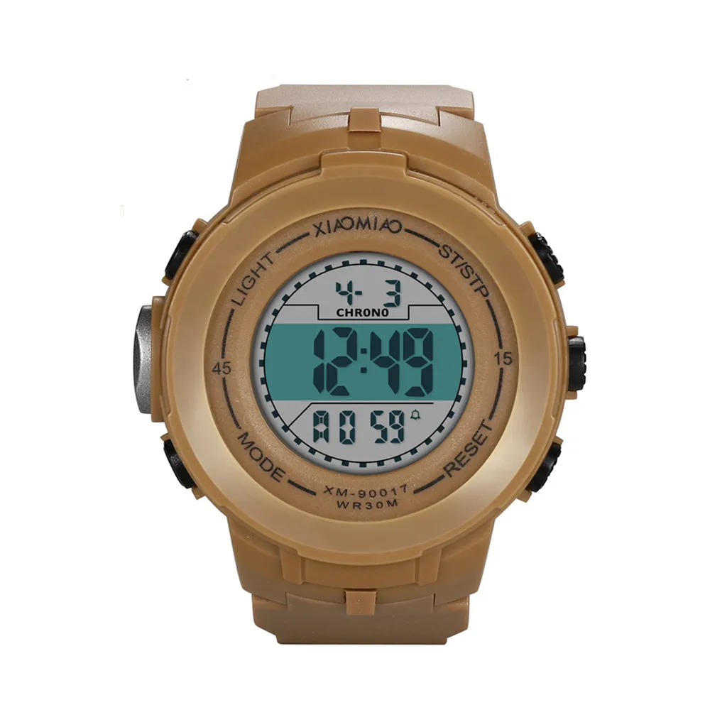 

New 2019 Fashion High-End Multi-Function 30M Sports Waterproof Electronic Watch Drop Shipping