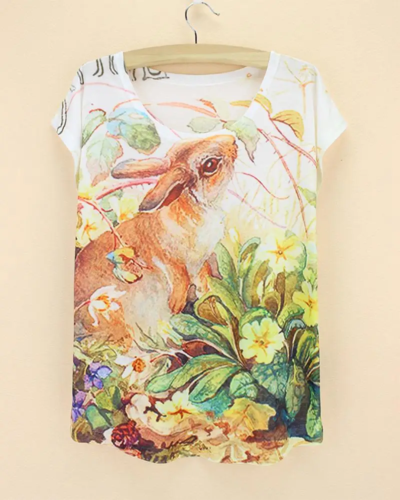 

2015 new arrival digital print women tops thin cotton discount cat t shirts french bull dog animal design camisetas y tops