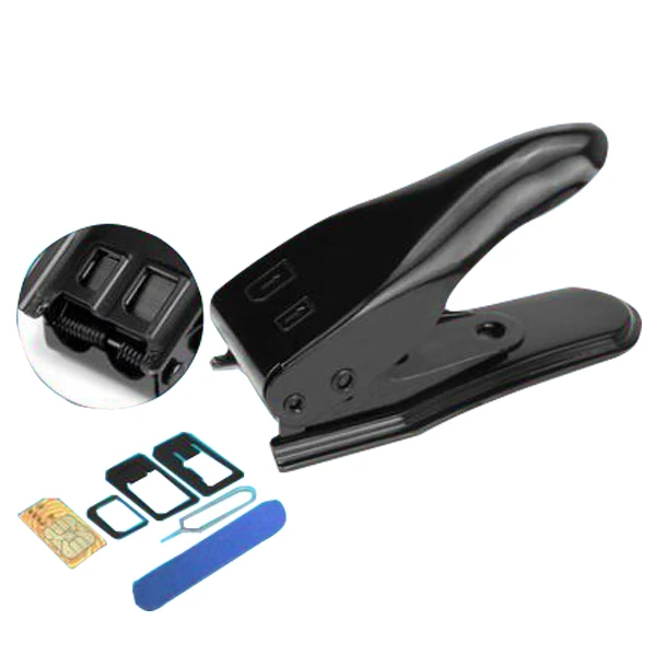 

High Quality Mini Universal All in One Micro Nano SIM Cards Cutter For Apple iphone 6 Plus 5 4S For ipad Cutter Adapter