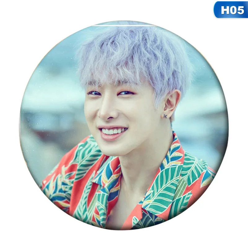Корейский MONSTA X альбом 1st Shinee Forever 58 мм круглый значок булавки и броши для одежды шляпа рюкзак - Окраска металла: 05