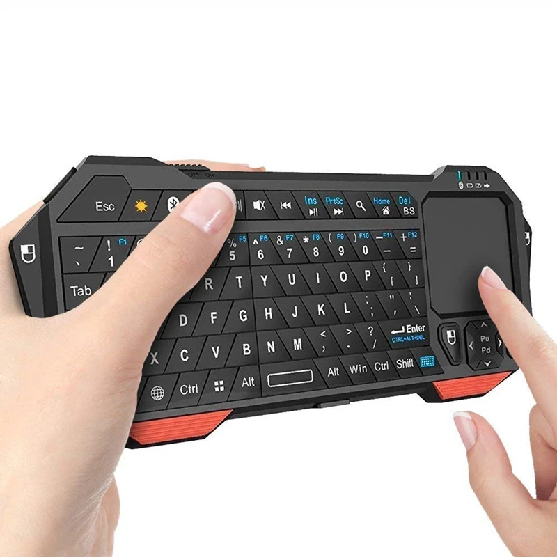 Qwerty Bluetooth мини клавиатура контроллер с тачпадом для IOS Android Windows PC PS3 Tab
