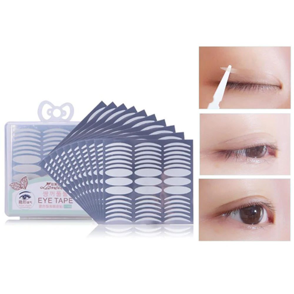 

Natural Invisible Double Eyelid Tape Sided Eyeliner Eyelid Tape Stickers Eyelid Strips Fiber 540 pcs Drop Shipping