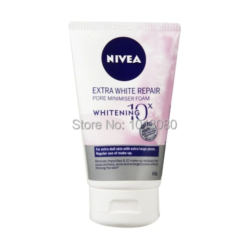 Nivea Extra White Repair Pore Minimiser Foam Foaming Cleanser For Oily Skin 100g Foam Cleanser Pore Minimiserpore Cleanser Aliexpress