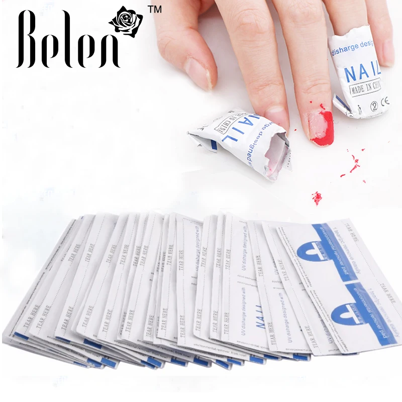 

Belen 50pcs Nail Gel Polish Remover Wraps Easy Soak Off Remover Manicure Cleaner Nails Remover Tools Cleaner Pad Nail Art Tools