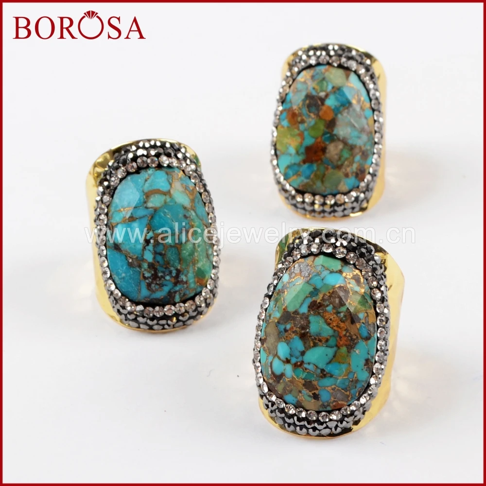 Кольца BOROSA из драгоценных камней 5/10 шт.|Кольца| |